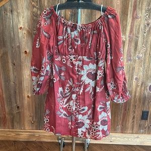 Zimmerman off the shoulder linen dress, size 1